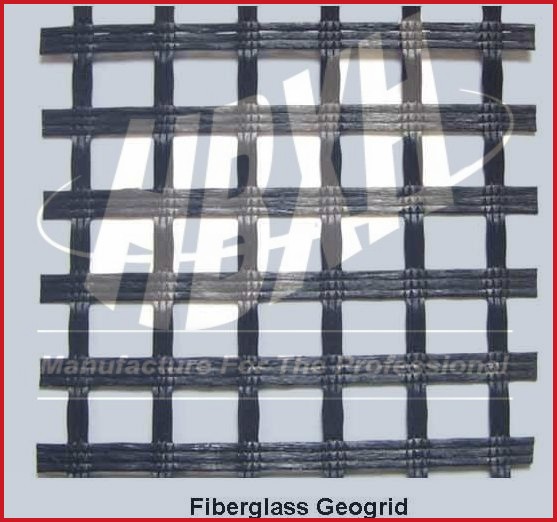 Fiberglass geogrid