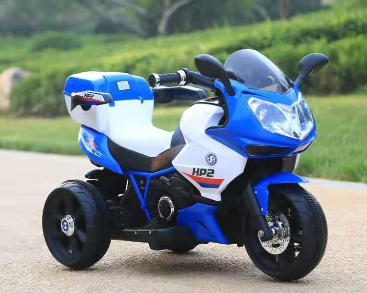 kids electric motorcycle blue